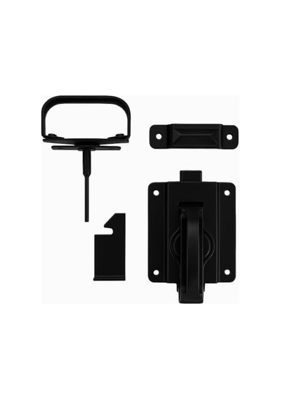 National Hardware N101-576 Salıncak Kapı Sürgüsü, Siyah, 3/4 İnç