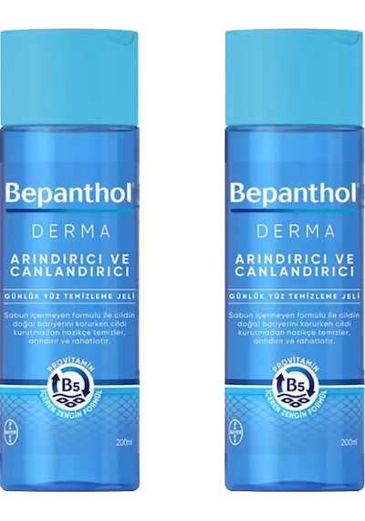 Bepanthol Derma Canlandırıcı Günlük Yüz Temizleme Jeli 2 x 200 ML