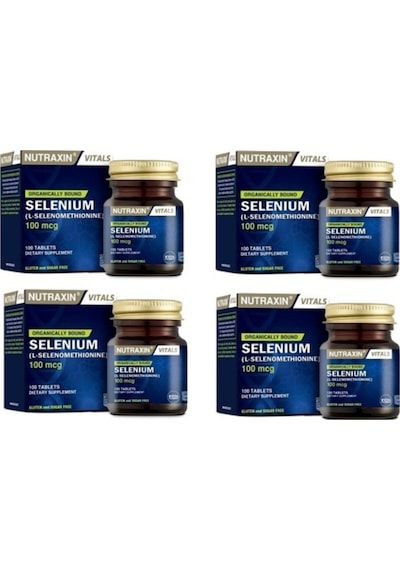Nutraxin Selenium 100 Mcg 100 Tablet 4 Adet