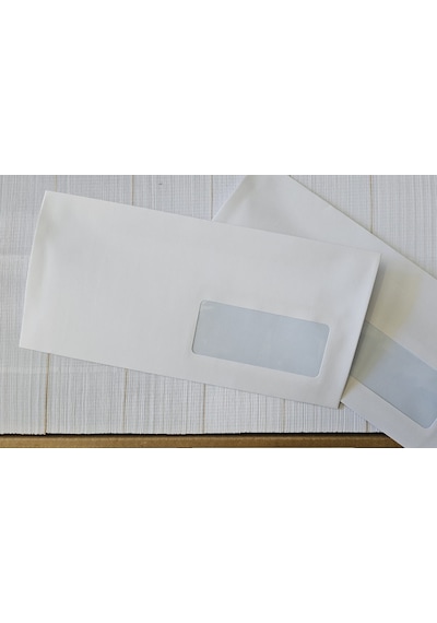 Zirve Zarf - Mekanize Zarf Ağıztutkallı Sağ Pencereli 110 Gr