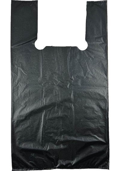 Kalın Siyah Poşet Orta Boy Hışır Atlet Poşet Market Manav Poşeti Çöp Poşeti 3 Kg