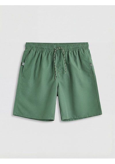 Lcw Swımwear Yeşil Kısa Boy Erkek Deniz Şortu