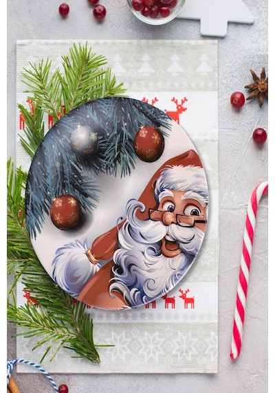 Keramika Happy Santa Servis Tabağı 26 Cm - 17980
