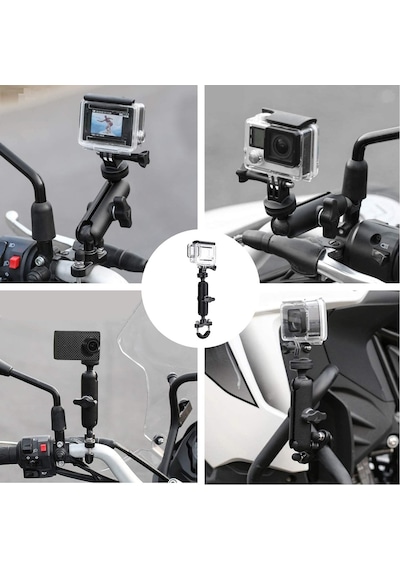 Eyeon Kamera Bisiklet Motosiklet Tutacağı Gidon Tutacağı 360 Ayarlanabilir Evrensel Metal Bisiklet Motosiklet Moto Tutacağı 1/4 Dişli Go Pro Hero 10/9/8/7/6/5/4 Session Max 360 One R X İçin Siyah Eyeon Kamera Bisiklet Motosiklet Tutacağı Gidon Tutacağı 360 Ayarlanabilir Evrensel Metal Bisiklet Motosiklet Moto Tutacağı 1/4 Dişli Go Pro Hero 10/9/8/7/6/5/4 Session Max 360 One R X İçin Siyah