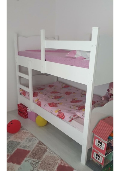 Afillibebek Ranza Ikili Ayrılabilen Mdf Profilli 90x190 Beyaz