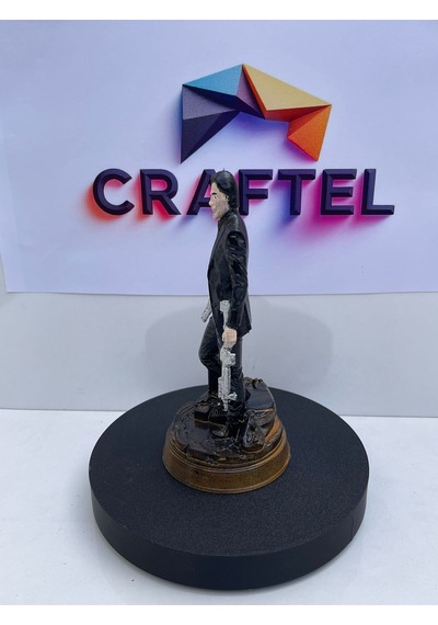 John Wick Figür Silahlı Aksiyon Biblo Sinema Karakter Heykelcik 15 Cm Koleksiyonluk
