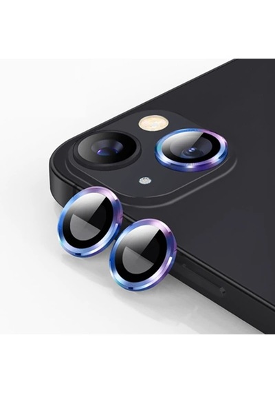 Ally İphone 13 - 13 Mini 3d Metal Çerçeveli Kamera Lens Koruyucu- 5775
