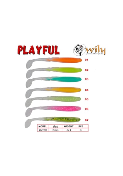 Wily Playful Soft Baits Silikon Yem 5Li Paket