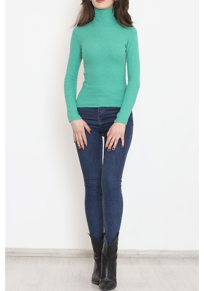 Mokashopin - Balıkçı Yaka Body Yeşil - 8338.1567. 001