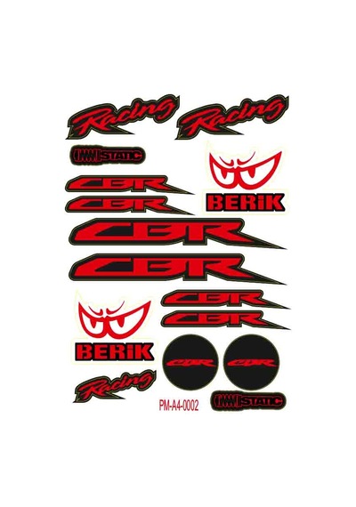 Sticker Seti Cbr Motosiklet A4 Ebatı 02 Nötr