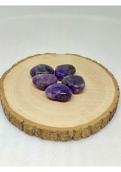 Ametist Taşı Kalp Şekilli 14-16gr Çok REnkli