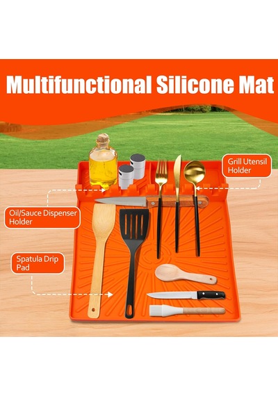 Açık Izgara Mutfak İçin Damla Pedi İle Silikon Spatula Mat Hwt20240430 Diğer