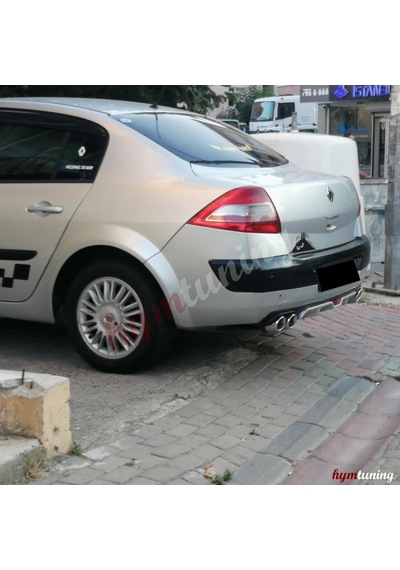 Megane 2 Difüzör Ortası Gri 4 Egzoz Görünümlü Difüzör Arka Ek