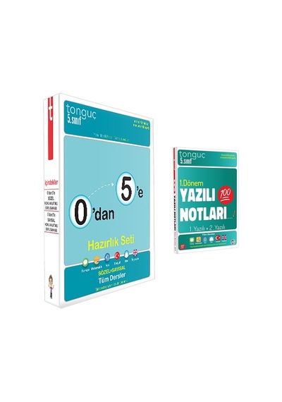 Tonguç 5. Sınıf 0'dan 5'e Konu Anlatımlı Soru Bankası Seti + 5. Sınıf Yazılı Notları 1. Dönem 1 Ve 2. Yazılı