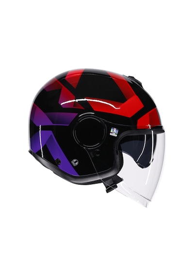 Agv Kask/ Eteres Camoglı Black/red/purple Çok Renkli