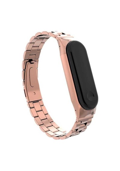 Xiaomi Mi Band 3 Uyumlu Krd-05 Metal Frm Kordon Gold