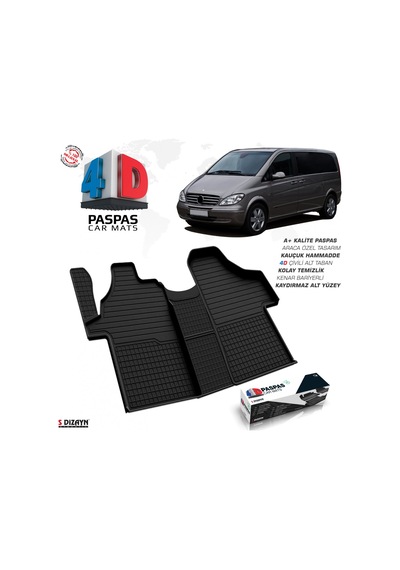 Mercedes Vito W639 4D Havuzlu Paspas - 2004-2014
