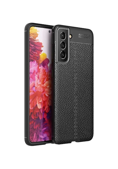 Samsung Uyumlu Galaxy S21 Fe Kılıf Deri Tarzı Niss Silikon Case