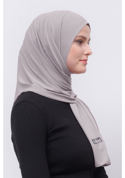 Altobeh Tesettür Kadın Düz Renk Penye Şal Hijab - Açık Vizon
