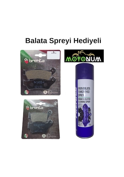 Bajaj Ns 400 Z Ön Ve Arka Fren Balata Takımı Brenta Balata Spreyi Hediyeli Br50