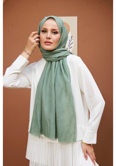 Bambu Kraş Şal Tesettür Giyim, Yüksek Kalite, Hafif, Rahat, Şık, Premium, Lux, Shawl, Scarf Mint Yeşili