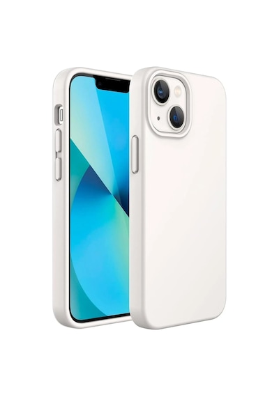 Apple Uyumlu iPhone 13/14 Lansman Kılıf Leke Kir Su Tutmayan Yüzey İçi Kadife Mükemmel Hissiyat Beyaz