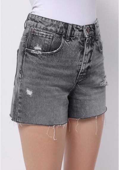 Colin's Colins Mom Fit Yüksel Bel Düz Kadın Denim Jean Şort Cl1073889 Q1.v1 Dn05072 Denim