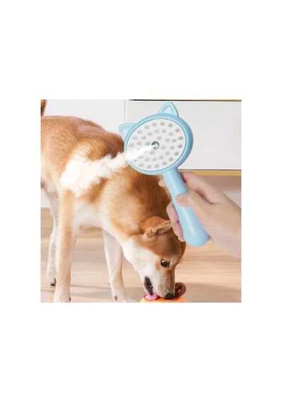 2 Adet Kedi Köpek Spreyli Silikon Uçlu Masaj Fırçası