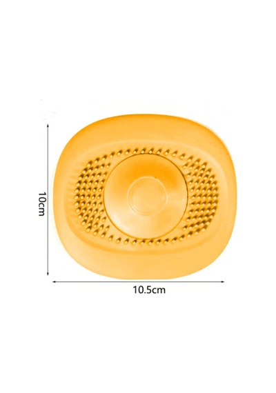 Koyu Mavi Gider Koku Önleyici Kademeli Silikon Lavabo Tıkacı Banyo Mutfak 10x10.5 Cm Turuncu