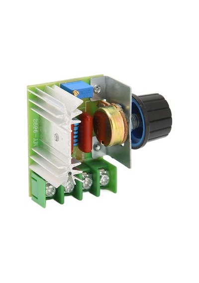 Hız Düğmesi 2000w Thyristor Elektronik Voltaj Regülatörü Dim Hız Sıcaklık Kontrolü