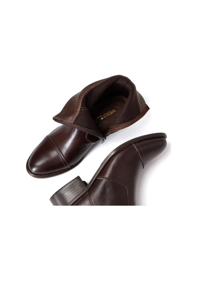 Marrone Brown Bot Kadın 25k12002 Vergelio Skin Boot Marrone Brown