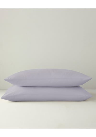 English Home Novella Premium Pamuk Dokulu 2'li Yastık Kılıfı 50x70 Cm Lila Lila