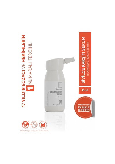 Akne Karşıtı Serum Çinko Pca + Kantaron + Üzüm Çekirdeği İle Sivilce Karşıtı Yoğun Bakım Serumu 15ml Diğer