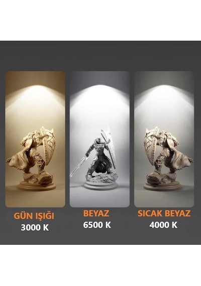 Ledli Ray Spot Siyah Kasa 40 Watt Beyaz 6500 K
