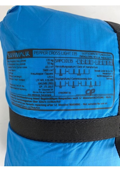 Skywalk Pepper Cross Light 135 Kare Yedek Paraşüt Srpc11135 Çok Renkli