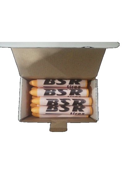 Lastik Kauçuk Tebeşiri Meksika Sarı Renk, 12ad/pk