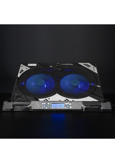 Rush RC828 Ironice Çift Fanlı Led Aydınlatmalı Laptop Notebook Soğutucu