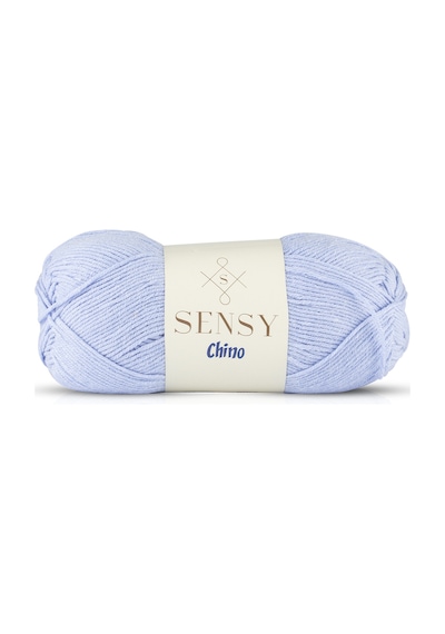 Sensy Chino El Örgü İpi Kazak Bluz İpi Yelek Hırka İpi Tunik İp Amigurumi İpi Bebe Mavisi 100 Gr - 330 M