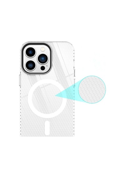 Apple İphone Uyumlu 14 Pro Kılıf Beta Magneticsafe Silikon - Şeffaf Çok Renkli
