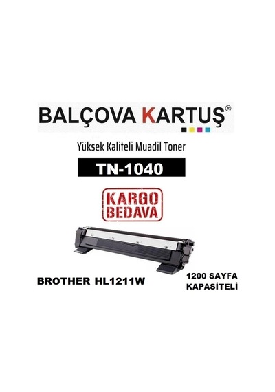 Brother Hl1211W Yazıcı Için Yüksek Kapasite Tn-1040 Uyumlu Toner