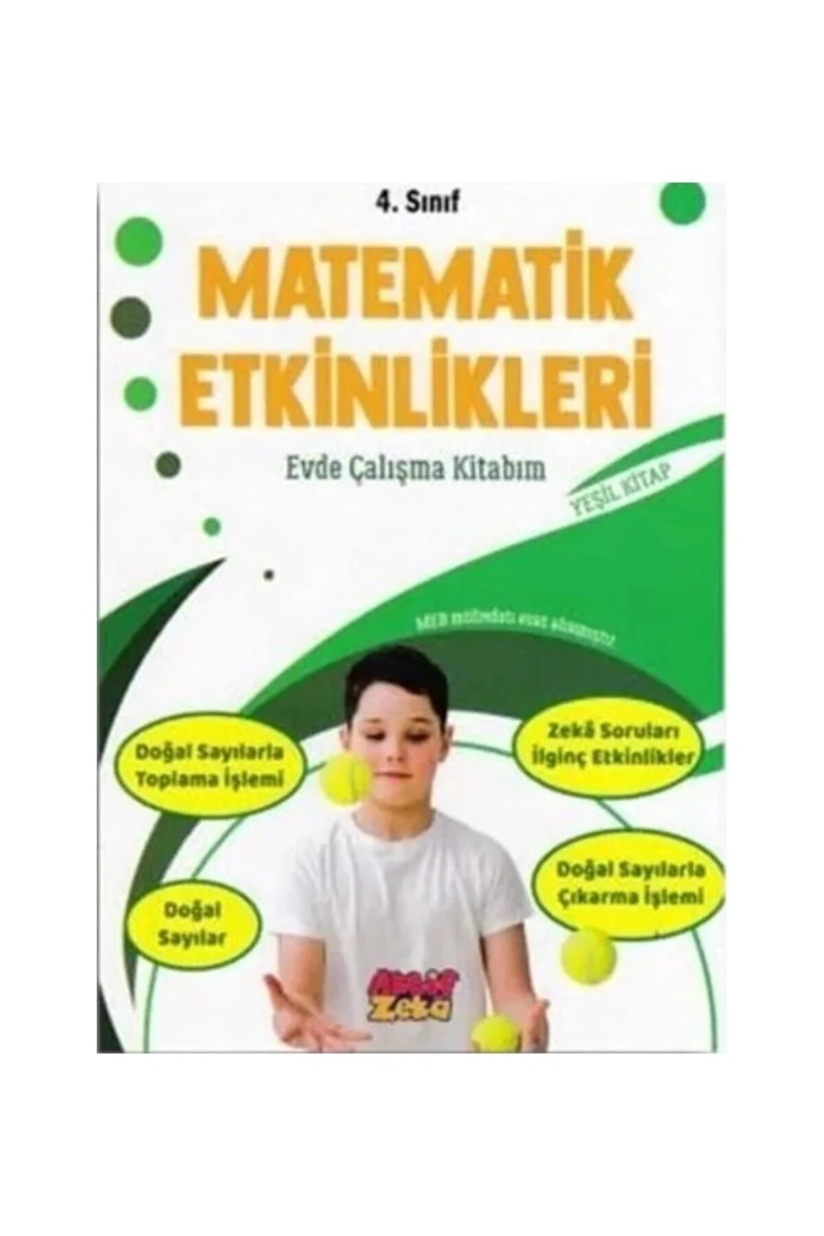 4.sınıf Matematik Etkinlikleri Evde Çalışma Kitabım Yeşil Kitap