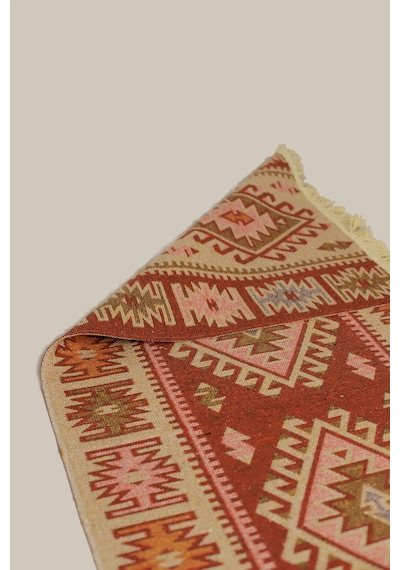 "çift Taraflı Kullanılabilir, Makinede Yıkanabilir, Modern Desenli Kilim 11 Farklı Ebat" Turuncu Turuncu