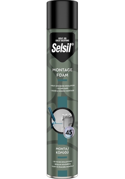 Selsil Montaj Köpüğü 845gr Tam Dolu Pipetli