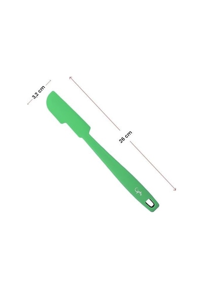 Lurch - Platin Silikon Mini Hamur Kazıyıcı 26 Cm Yeşil - Yanmaz, Yapışmaz, Bükülmez, Çizmez, Tat Ve Koku Bırakmaz - 240085