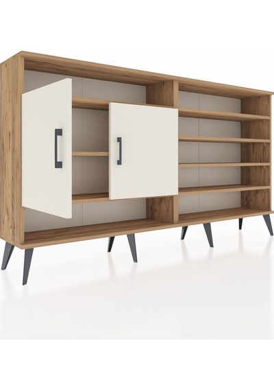 Arges Konsol 7 Raflı 2 Kapaklı 176x30x99 Çam-aytaşı/antrasit Çam-aytaşı/antrasit Arges Konsol 7 Raflı 2 Kapaklı 176x30x99 Çam-aytaşı/antrasit Çam-aytaşı/antrasit