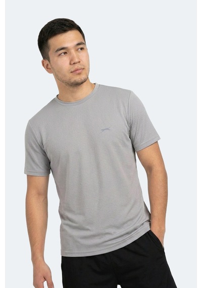 Slazenger Hugger Erkek Gri Tişört