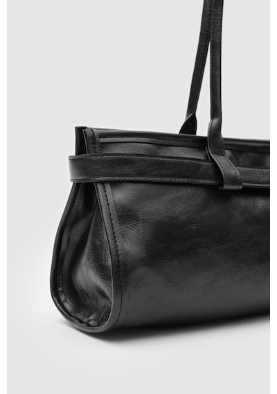 Shule Bags Enyola Vintage Baget Çanta Siyah Siyah