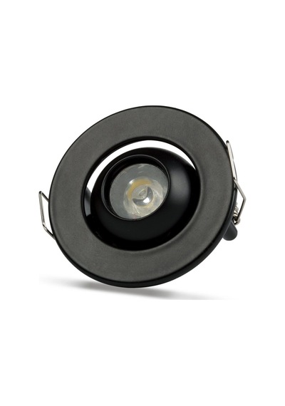 1 Adet Noas Yl94 0201 Siyah Kasa 1w Led Spot 6500k Beyaz Işık