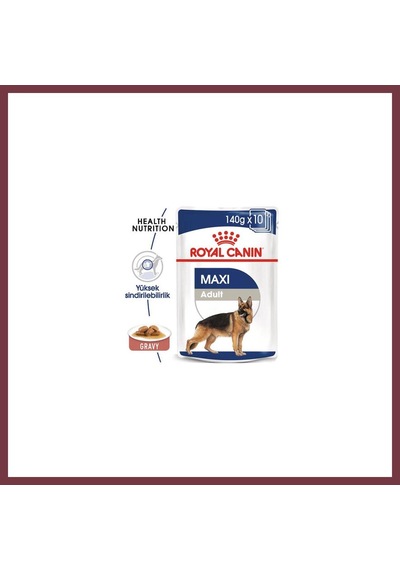 Storeşahin Maxi Adult Gravy Yetişkin Köpek Konservesi 10 Adet 140 Gr Shn0720