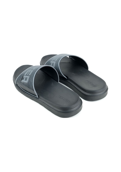 Gezer Erkek Yazlık Eva Islak Zemine Uygun Günlük Ev Bahçe Havuz Banyo Terlik Siyah-gri Siyah - Gri